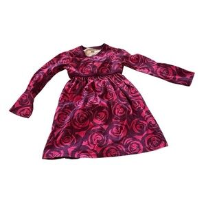 Pink Bell Sleeve Crew Neck Casual long sleeve